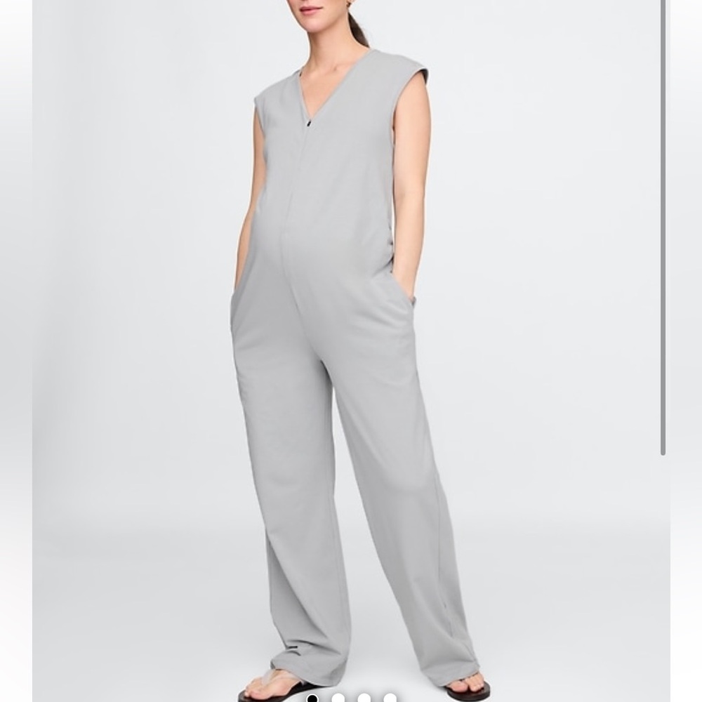 Gap maternity V neck jumpsuit